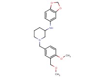 N-1,3-benzodioxol-5-yl-1-[4-methoxy-3-(methoxymethyl)benzyl]-3-piperidinamine