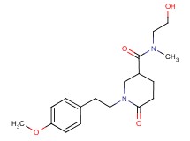 N-(2-hydroxyethyl)-1-[2-(4-methoxyphenyl)ethyl]-N-methyl-6-oxo-3-piperidinecarboxamide