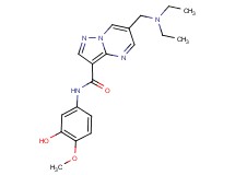 6-[(diethylamino)methyl]-N-(3-hydroxy-4-methoxyphenyl)pyrazolo[1,5-a]pyrimidine-3-carboxamide