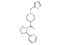 2-(1-{[1-(2-furylmethyl)-4-piperidinyl]carbonyl}-2-pyrrolidinyl)pyridine