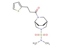 (1R*,5R*)-N,N-dimethyl-6-[3-(2-thienyl)propanoyl]-3,6-diazabicyclo[3.2.2]nonane-3-sulfonamide