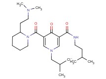 5-({2-[2-(dimethylamino)ethyl]-1-piperidinyl}carbonyl)-1-isobutyl-N-(3-methylbutyl)-4-oxo-1,4-dihydro-3-pyridinecarboxamide