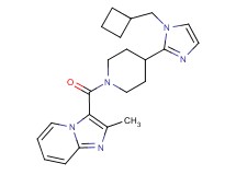 3-({4-[1-(cyclobutylmethyl)-1H-imidazol-2-yl]piperidin-1-yl}carbonyl)-2-methylimidazo[1,2-a]pyridine