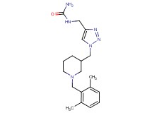 N-[(1-{[1-(2,6-dimethylbenzyl)-3-piperidinyl]methyl}-1H-1,2,3-triazol-4-yl)methyl]urea