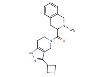 3-[(3-cyclobutyl-1,4,6,7-tetrahydro-5H-pyrazolo[4,3-c]pyridin-5-yl)carbonyl]-2-methyl-1,2,3,4-tetrahydroisoquinoline