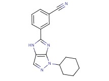 3-(1-cyclohexyl-1,4-dihydroimidazo[4,5-c]pyrazol-5-yl)benzonitrile