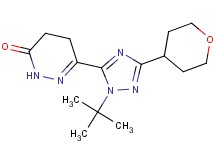 6-[1-tert-butyl-3-(tetrahydro-2H-pyran-4-yl)-1H-1,2,4-triazol-5-yl]-4,5-dihydropyridazin-3(2H)-one