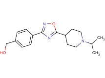 {4-[5-(1-isopropyl-4-piperidinyl)-1,2,4-oxadiazol-3-yl]phenyl}methanol trifluoroacetate (salt)