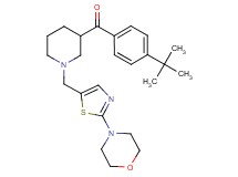 (4-tert-butylphenyl)(1-{[2-(4-morpholinyl)-1,3-thiazol-5-yl]methyl}-3-piperidinyl)methanone