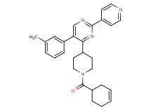 4-[1-(3-cyclohexen-1-ylcarbonyl)-4-piperidinyl]-5-(3-methylphenyl)-2-(4-pyridinyl)pyrimidine