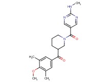 (4-methoxy-3,5-dimethylphenyl)(1-{[2-(methylamino)pyrimidin-5-yl]carbonyl}piperidin-3-yl)methanone