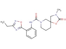 N-[2-(3-ethyl-1,2,4-oxadiazol-5-yl)phenyl]-3-methyl-2-oxo-1-oxa-3,7-diazaspiro[4.5]decane-7-carboxamide