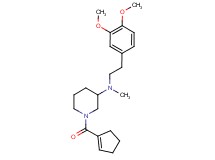 1-(1-cyclopenten-1-ylcarbonyl)-N-[2-(3,4-dimethoxyphenyl)ethyl]-N-methyl-3-piperidinamine