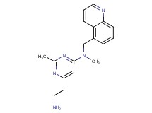 6-(2-aminoethyl)-N,2-dimethyl-N-(quinolin-5-ylmethyl)pyrimidin-4-amine