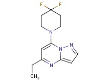7-(4,4-difluoropiperidin-1-yl)-5-ethylpyrazolo[1,5-a]pyrimidine
