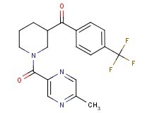 {1-[(5-methyl-2-pyrazinyl)carbonyl]-3-piperidinyl}[4-(trifluoromethyl)phenyl]methanone