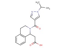 {2-[(1-isopropyl-1H-pyrazol-4-yl)carbonyl]-1,2,3,4-tetrahydro-1-isoquinolinyl}acetic acid