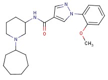 N-(1-cycloheptyl-3-piperidinyl)-1-(2-methoxyphenyl)-1H-pyrazole-4-carboxamide