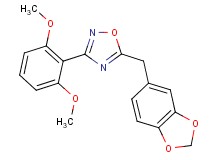 5-(1,3-benzodioxol-5-ylmethyl)-3-(2,6-dimethoxyphenyl)-1,2,4-oxadiazole