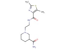 1-(2-{[(2,5-dimethyl-1,3-thiazol-4-yl)carbonyl]amino}ethyl)piperidine-3-carboxamide