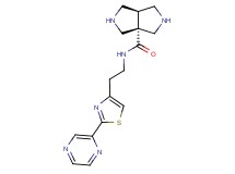cis-N-[2-(2-pyrazin-2-yl-1,3-thiazol-4-yl)ethyl]hexahydropyrrolo[3,4-c]pyrrole-3a(1H)-carboxamide