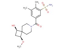 5-{[(1R*,3S*)-1-hydroxy-3-methoxy-7-azaspiro[3.5]non-7-yl]carbonyl}-2,3-dimethylbenzenesulfonamide