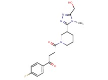 1-(4-fluorophenyl)-4-{3-[5-(hydroxymethyl)-4-methyl-4H-1,2,4-triazol-3-yl]piperidin-1-yl}-4-oxobutan-1-one