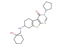 3-cyclopentyl-7-{[(1-hydroxycyclohexyl)methyl]amino}-5,6,7,8-tetrahydro[1]benzothieno[2,3-d]pyrimidin-4(3H)-one