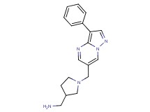 ({1-[(3-phenylpyrazolo[1,5-a]pyrimidin-6-yl)methyl]-3-pyrrolidinyl}methyl)amine dihydrochloride
