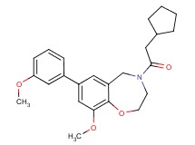 4-(cyclopentylacetyl)-9-methoxy-7-(3-methoxyphenyl)-2,3,4,5-tetrahydro-1,4-benzoxazepine