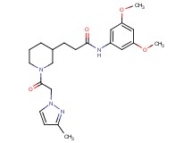 N-(3,5-dimethoxyphenyl)-3-{1-[(3-methyl-1H-pyrazol-1-yl)acetyl]-3-piperidinyl}propanamide