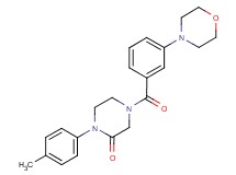 1-(4-methylphenyl)-4-[3-(4-morpholinyl)benzoyl]-2-piperazinone