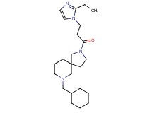 7-(cyclohexylmethyl)-2-[3-(2-ethyl-1H-imidazol-1-yl)propanoyl]-2,7-diazaspiro[4.5]decane