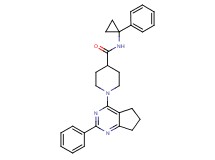 N-(1-phenylcyclopropyl)-1-(2-phenyl-6,7-dihydro-5H-cyclopenta[d]pyrimidin-4-yl)-4-piperidinecarboxamide