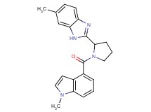 6-methyl-2-{1-[(1-methyl-1H-indol-4-yl)carbonyl]-2-pyrrolidinyl}-1H-benzimidazole