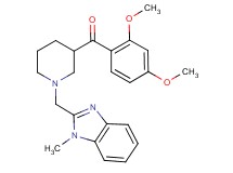 (2,4-dimethoxyphenyl){1-[(1-methyl-1H-benzimidazol-2-yl)methyl]-3-piperidinyl}methanone