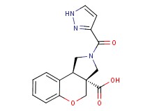 (3aR*,9bR*)-2-(1H-pyrazol-3-ylcarbonyl)-1,2,3,9b-tetrahydrochromeno[3,4-c]pyrrole-3a(4H)-carboxylic acid