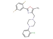 1-(2-chlorophenyl)-4-{[2-(2,5-difluorophenyl)-5-methyl-1,3-oxazol-4-yl]methyl}piperazine