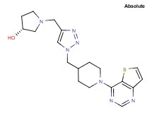 (3R)-1-({1-[(1-thieno[3,2-d]pyrimidin-4-yl-4-piperidinyl)methyl]-1H-1,2,3-triazol-4-yl}methyl)-3-pyrrolidinol bis(trifluoroacetate) (salt)