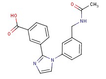 3-(1-{3-[(acetylamino)methyl]phenyl}-1H-imidazol-2-yl)benzoic acid