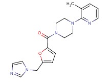 1-[5-(1H-imidazol-1-ylmethyl)-2-furoyl]-4-(3-methyl-2-pyridinyl)piperazine