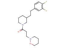 2-(3-{3-[2-(3,4-difluorophenyl)ethyl]-1-piperidinyl}-3-oxopropyl)-1,2-oxazinane