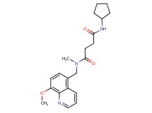 N'-cyclopentyl-N-[(8-methoxyquinolin-5-yl)methyl]-N-methylsuccinamide
