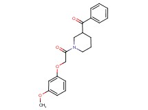 {1-[(3-methoxyphenoxy)acetyl]-3-piperidinyl}(phenyl)methanone