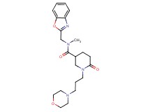 N-(1,3-benzoxazol-2-ylmethyl)-N-methyl-1-[3-(4-morpholinyl)propyl]-6-oxo-3-piperidinecarboxamide