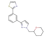 2-{3-[1-(tetrahydro-2H-pyran-2-ylmethyl)-1H-pyrazol-3-yl]phenyl}-1,3-thiazole