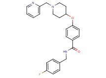 N-(4-fluorobenzyl)-4-{[1-(2-pyridinylmethyl)-4-piperidinyl]oxy}benzamide