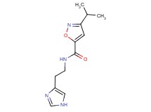 N-[2-(1H-imidazol-4-yl)ethyl]-3-isopropylisoxazole-5-carboxamide