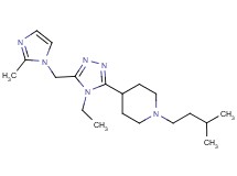 4-{4-ethyl-5-[(2-methyl-1H-imidazol-1-yl)methyl]-4H-1,2,4-triazol-3-yl}-1-(3-methylbutyl)piperidine