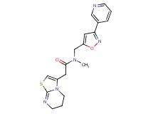 2-(6,7-dihydro-5H-[1,3]thiazolo[3,2-a]pyrimidin-3-yl)-N-methyl-N-{[3-(3-pyridinyl)-5-isoxazolyl]methyl}acetamide